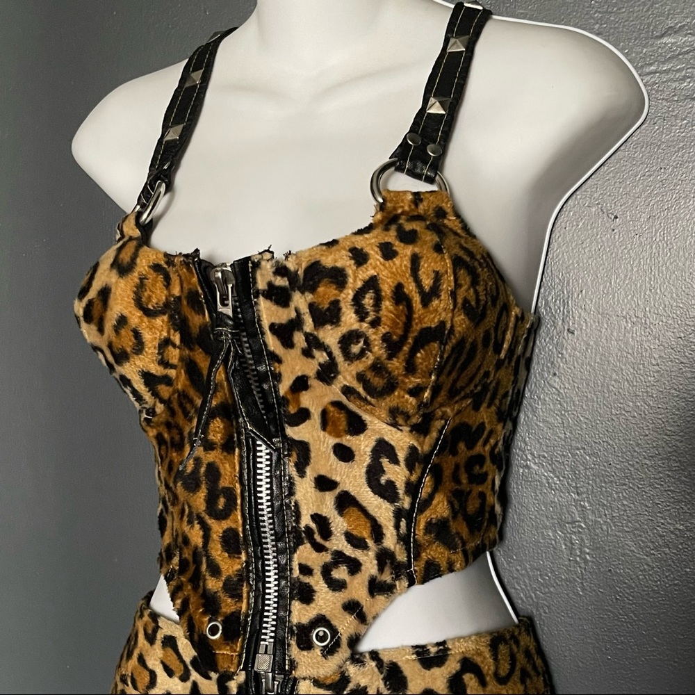 Vintage Lip Service Kings Leopard Buster Top